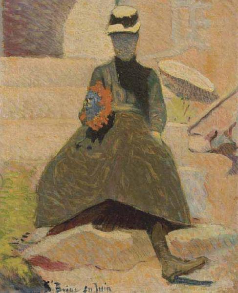 Emile Bernard Femme a Saint Briac Spain oil painting art